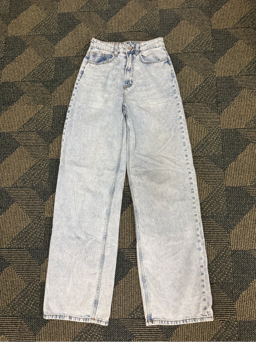 h&m divided wide leg jeans